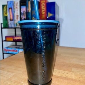 Starbucks recycled Glass Tumbler Blue